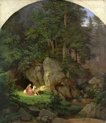 Genoveva in the Wood Clearing
